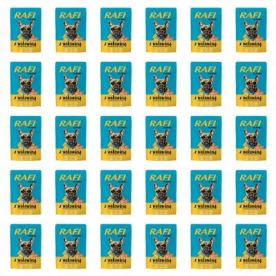 Karma dla psa RAFI Classic z wołowiną 30 x 400 g