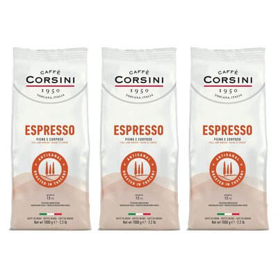 Kawa ziarnista CAFFE CORSINI Espresso 3 x 1 kg