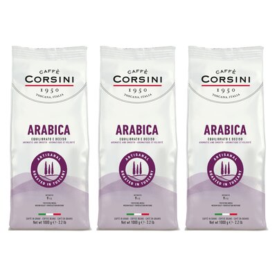 Kawa ziarnista CAFFE CORSINI Arabica 3 x 1 kg