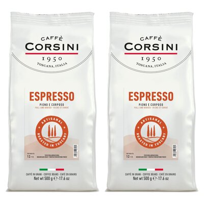 Kawa ziarnista CAFFE CORSINI Espresso 2 x 0.5 kg