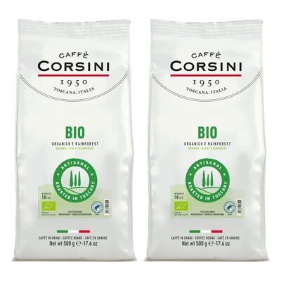 Kawa ziarnista CAFFE CORSINI Bio 2 x 0.5 kg