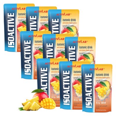 Izotonik ACTIVLAB Isoactive Mango z ananasem 9 x 31,5 g