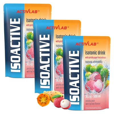 Izotonik ACTIVLAB Isoactive Opuncja figowa z liczi 3 x 31,5 g