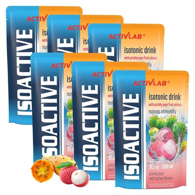 Izotonik ACTIVLAB Isoactive Opuncja figowa z liczi 6 x 31,5 g