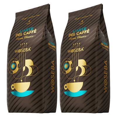 Kawa ziarnista WOSEBA L'arte del caffe Crema Classico 2 x 1 kg