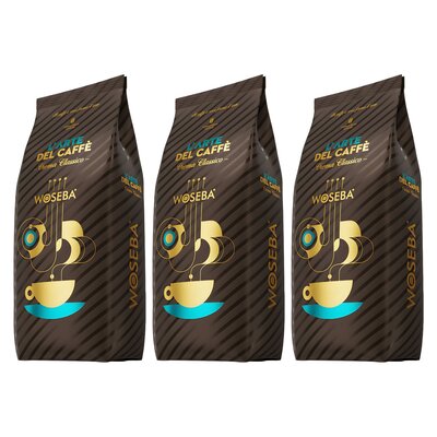 Kawa ziarnista WOSEBA L'arte del caffe Crema Classico 3 x 1 kg