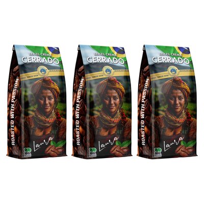 Kawa ziarnista BLUE ORCA COFFEE Brazylia Cerrado Crema Farmers 3 x 1 kg