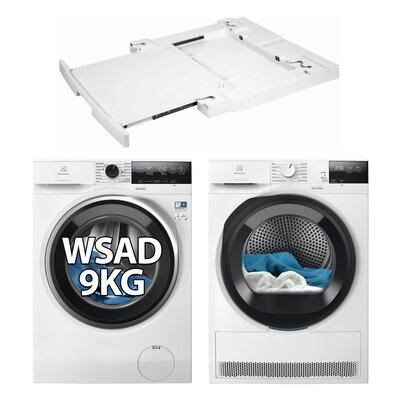 Pralka ELECTROLUX MEW3E9Y6P SensiCare 600 9kg 1400 obr + Suszarka ELECTROLUX Absolute Care 700 MEWD3E9C7P + Łącznik ELECTROLUX E1WYHSK2