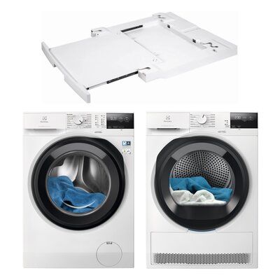 Pralka ELECTROLUX MEW2E8Y6P SensiCare 600 8kg 1400 obr + Suszarka ELECTROLUX MEWD2E8C6P Absolute Care 600 + Łącznik ELECTROLUX E1WYHSK2
