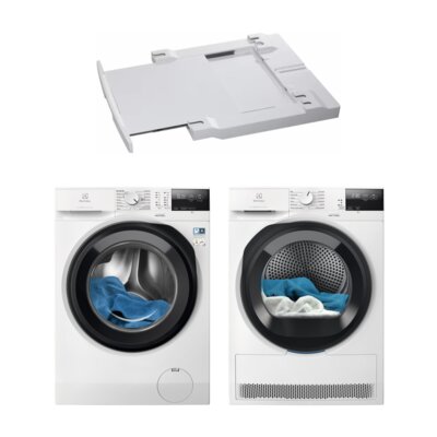 Pralka ELECTROLUX MEW2E8Y6P SensiCare 600 8kg 1400 obr + Suszarka ELECTROLUX MEWD2E8C6P Absolute Care 600 + Łącznik AEG A1WYHSK2
