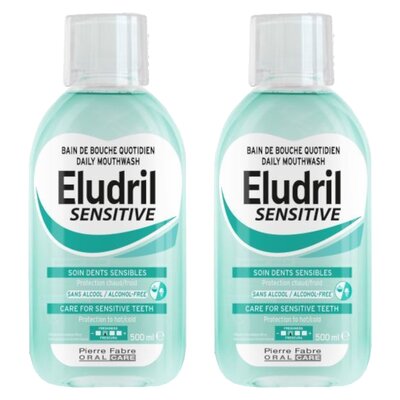 Płyn do płukania jamy ustnej ELUDRIL Sensitive 2 x 500 ml