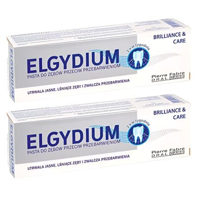 Pasta do zębów ELGYDIUM Brillance & Care 2 x 30 ml