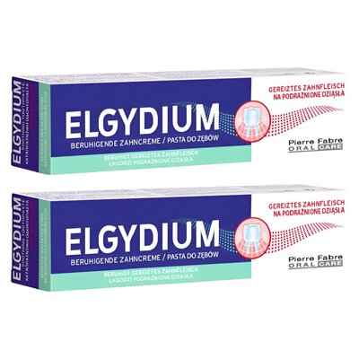 Pasta do zębów ELGYDIUM Podrażnione Dziąsła 2 x 75 ml