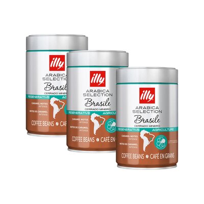 Kawa ziarnista ILLY Arabica Selection Brazil Cerrado Mineiro 3 x 0.25 kg