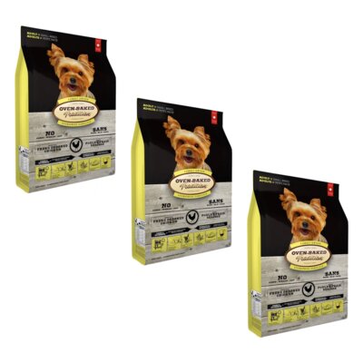 Karma dla psa OBT Dog Food Adult Small Breed Kurczak 3 x 1 kg