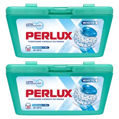 Kapsułki do prania PERLUX White Plus - 40 szt.
