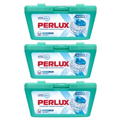 Kapsułki do prania PERLUX White Plus - 60 szt.