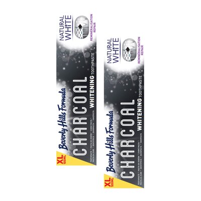 Pasta do zębów BEVERLY HILLS Whitening charcoal 100 ml 2 szt.
