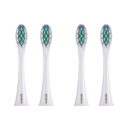 Oryginalna końcówka szczoteczki CONTROLY Supersonic miękkie białe (4 szt.) (Delikatne dla dziąseł)