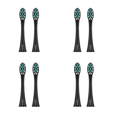 Oryginalna końcówka szczoteczki CONTROLY Supersonic miękkie czarne (8 szt.) (Delikatne dla zębów)