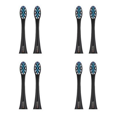 Oryginalna końcówka szczoteczki CONTROLY Supersonic średnie czarne (8 szt.) (Delikatnie masują dziąsła)