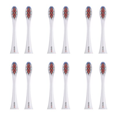 Oryginalna końcówka szczoteczki CONTROLY Supersonic twarde białe (12 szt.) (Idealne do codziennego używania)