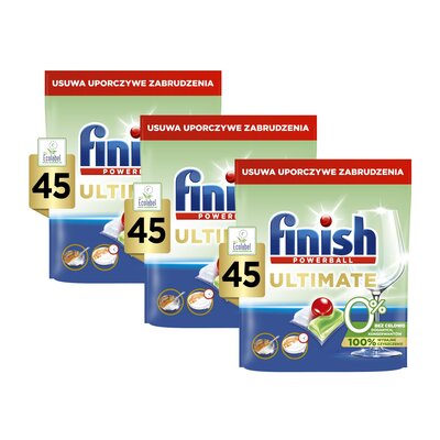Kapsułki do zmywarki FINISH Ultimate 0% - 135 szt.