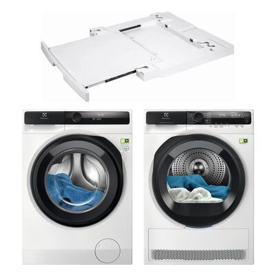 Pralka ELECTROLUX EW8F5402QP UltraCare 800 11kg 1400 obr UniversalDose + Suszarka ELECTROLUX Absolute Care 700 EW7D585UC z pompą ciepła + Łącznik ELECTROLUX E1WYHSK2