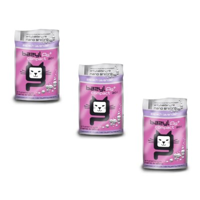 Żwirek dla kota BAZYL Ag+ Compact Lavender 3 x 20 l