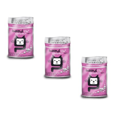 Żwirek dla kota BAZYL Ag+ Compact 3 x 20 l