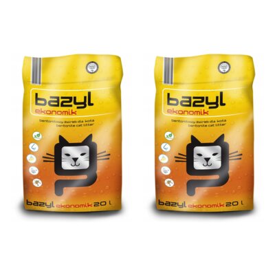 Żwirek dla kota BAZYL Ekonomik 2 x 20 l