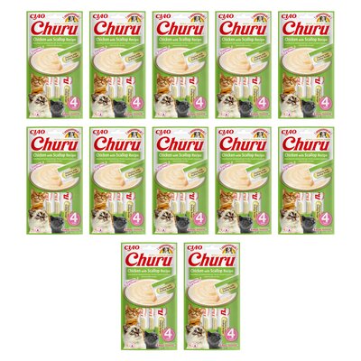 Przysmak dla kota INABA Churu Kurczak z przegrzebkiem 48 x 14 g