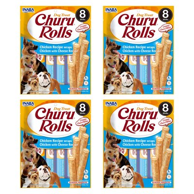 Przysmak dla psa INABA Churu Rolls Kurczak z serem 32 x 12 g