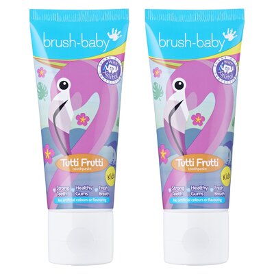 Pasta do zębów BRUSH-BABY Flaming 2 x 50 ml
