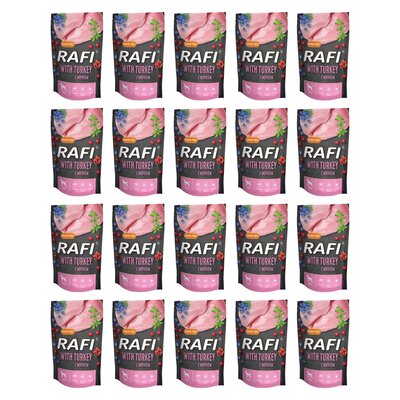 Karma dla psa RAFI z Indykiem 20 x 500 g