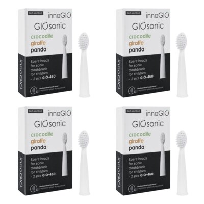 Oryginalna końcówka do szczoteczki INNOGIO GIOsonic (8 szt.) Biały (Miękkie włosie)