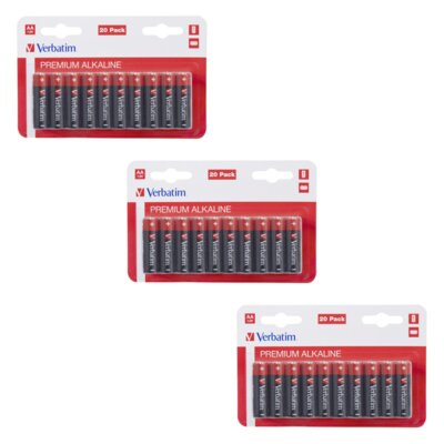 Baterie AA LR6 VERBATIM Alkaline 49877 (60 szt.)