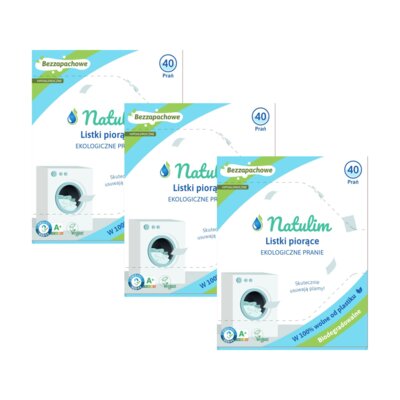 Listki do prania NATULIM Bezzapachowe - 120 szt.