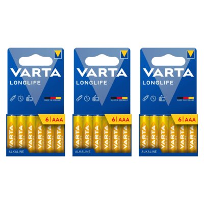 Baterie AAA LR3 VARTA Longlife (18 szt.)