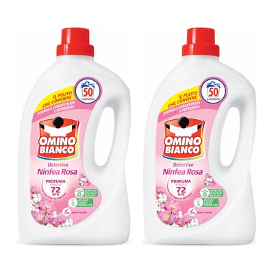Płyn do prania OMINO BIANCO Ninfea Rosa 2 x 2000 ml