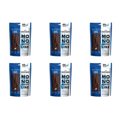 Przysmak dla psa WIEJSKA ZAGRODA Monoproteinowe miękkie paski Jeleń 6 x 100 g