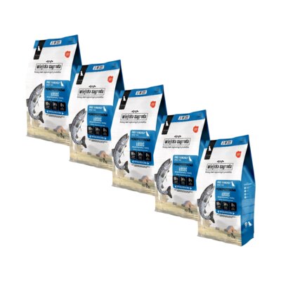 Karma dla psa WIEJSKA ZAGRODA Łosoś S/M 5 x 2 kg