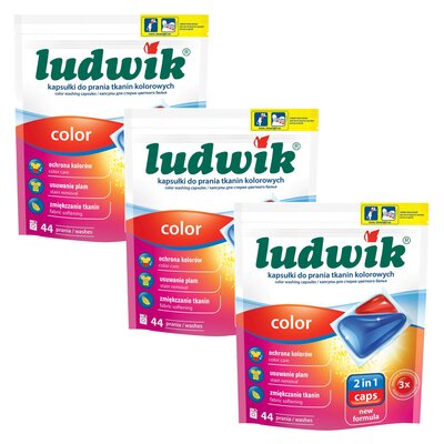 Kapsułki do prania LUDWIK 2in1 Color - 132 szt.