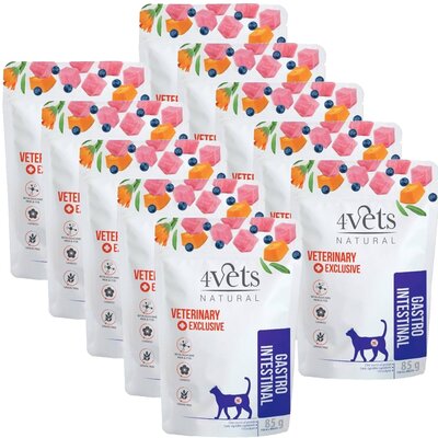 Karma dla kota 4VETS NATURAL Gastro Intestinal Indyk 10 x 85 g