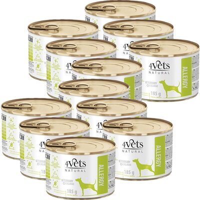 Karma dla psa 4VETS NATURAL Allergy Lamb Dog 12 x 185 g