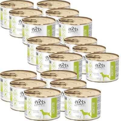 Karma dla psa 4VETS NATURAL Allergy Lamb Dog 18 x 185 g