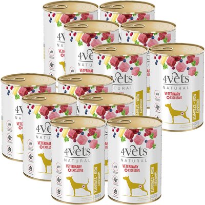 Karma dla psa 4VETS NATURAL Urinary Non Struvit Dog 12 x 400 g
