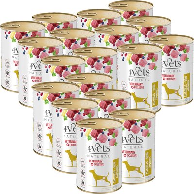 Karma dla psa 4VETS NATURAL Urinary Non Struvit Dog 18 x 400 g