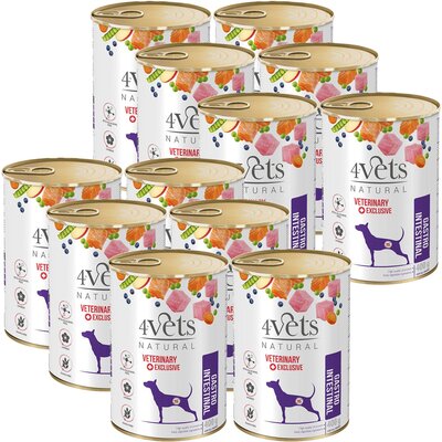 Karma dla psa 4VETS NATURAL Gastro Intenstinal Dog 12 x 400 g
