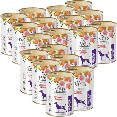 Karma dla psa 4VETS NATURAL Gastro Intenstinal Dog 18 x 400 g